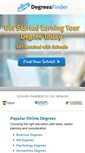 Mobile Screenshot of degreesfinder.com